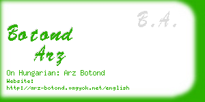 botond arz business card